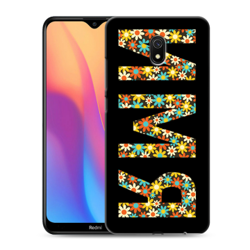 Силиконовый противоударный чехол на Xiaomi RedMi 8A с принтом ИМЯ