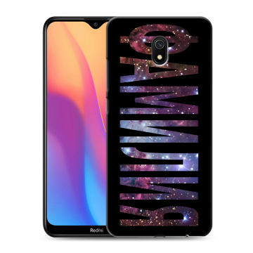 Силиконовый противоударный чехол на Xiaomi RedMi 8A с принтом ФАМИЛИЯ