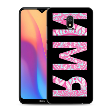 Силиконовый противоударный чехол на Xiaomi RedMi 8A с принтом ИМЯ