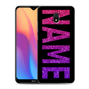 Силиконовый противоударный чехол на Xiaomi RedMi 8A с принтом NAME