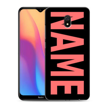 Силиконовый противоударный чехол на Xiaomi RedMi 8A с принтом NAME