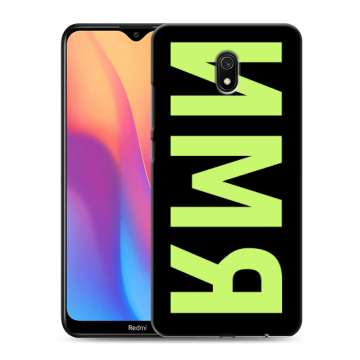 Силиконовый противоударный чехол на Xiaomi RedMi 8A с принтом ИМЯ