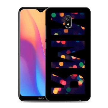 Силиконовый противоударный чехол на Xiaomi RedMi 8A с принтом ИМЯ