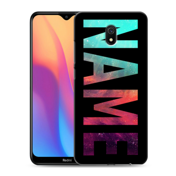 Силиконовый противоударный чехол на Xiaomi RedMi 8A с принтом NAME