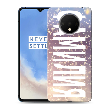 Силиконовый чехол на OnePlus 7T с принтом ФАМИЛИЯ