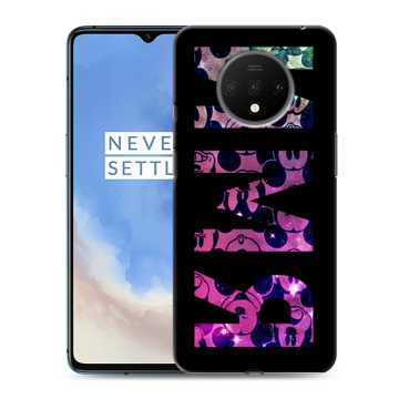 Силиконовый чехол на OnePlus 7T с принтом ИМЯ