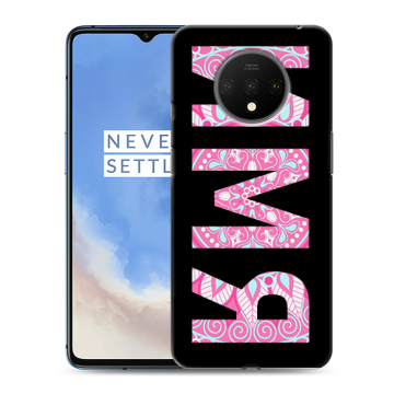 Силиконовый чехол на OnePlus 7T с принтом ИМЯ