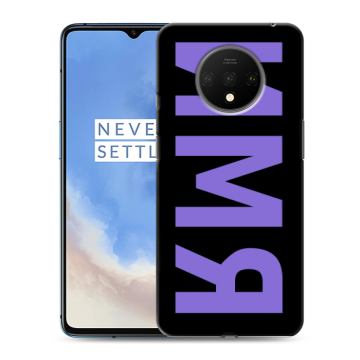 Силиконовый чехол на OnePlus 7T с принтом ИМЯ