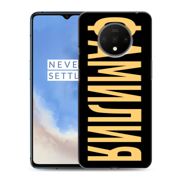 Силиконовый чехол на OnePlus 7T с принтом ФАМИЛИЯ