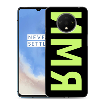 Силиконовый чехол на OnePlus 7T с принтом ИМЯ
