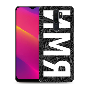 Силиконовый противоударный чехол на OPPO A5 (2020) с принтом ИМЯ
