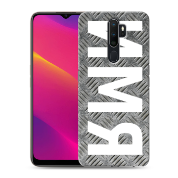 Силиконовый противоударный чехол на OPPO A5 (2020) с принтом ИМЯ
