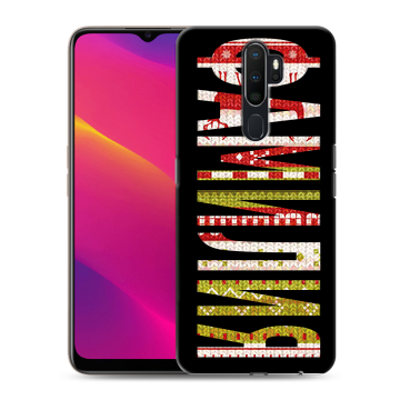 Силиконовый противоударный чехол на OPPO A5 (2020) с принтом ФАМИЛИЯ