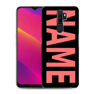 Силиконовый противоударный чехол на OPPO A5 (2020) с принтом NAME