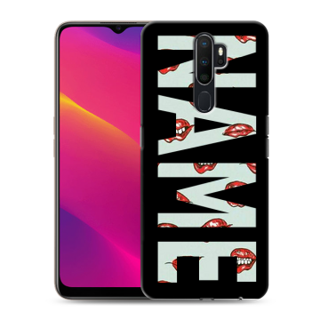 Силиконовый противоударный чехол на OPPO A5 (2020) с принтом NAME