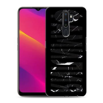 Силиконовый противоударный чехол на OPPO A5 (2020) с принтом ФАМИЛИЯ