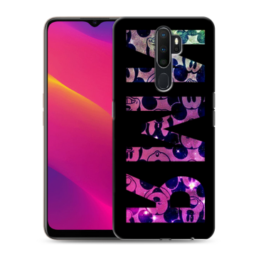 Силиконовый противоударный чехол на OPPO A9 (2020) с принтом ИМЯ