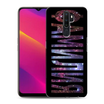 Силиконовый противоударный чехол на OPPO A9 (2020) с принтом ФАМИЛИЯ