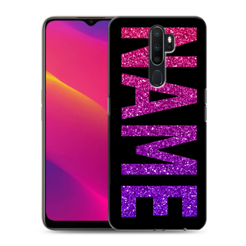 Силиконовый противоударный чехол на OPPO A9 (2020) с принтом NAME