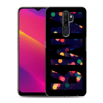 Силиконовый противоударный чехол на OPPO A9 (2020) с принтом ИМЯ