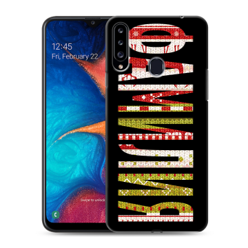 Силиконовый чехол на Samsung Galaxy A20s с принтом ФАМИЛИЯ