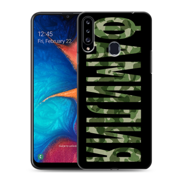 Силиконовый чехол на Samsung Galaxy A20s с принтом ФАМИЛИЯ