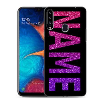 Силиконовый чехол на Samsung Galaxy A20s с принтом NAME