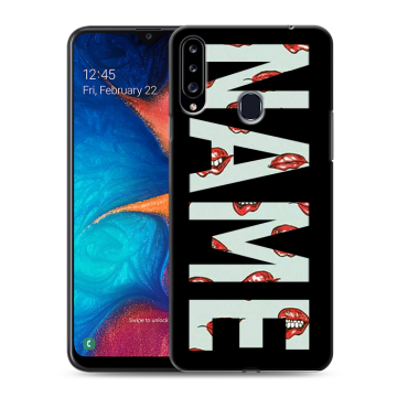 Силиконовый чехол на Samsung Galaxy A20s с принтом NAME