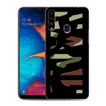Силиконовый чехол на Samsung Galaxy A20s с принтом NAME