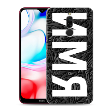 Силиконовый чехол на Xiaomi RedMi 8 с принтом ИМЯ