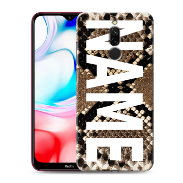 Силиконовый чехол на Xiaomi RedMi 8 с принтом NAME