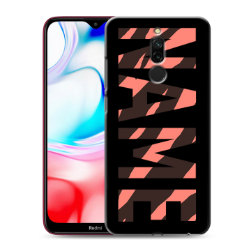 Силиконовый чехол на Xiaomi RedMi 8 с принтом NAME