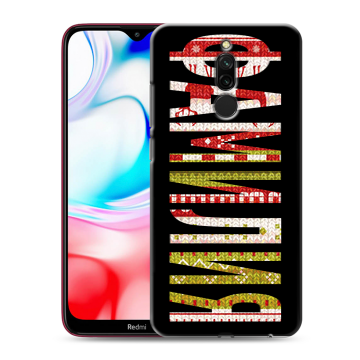 Силиконовый чехол на Xiaomi RedMi 8 с принтом ФАМИЛИЯ