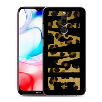 Силиконовый чехол на Xiaomi RedMi 8 с принтом NAME