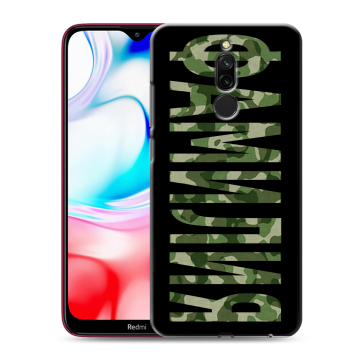 Силиконовый чехол на Xiaomi RedMi 8 с принтом ФАМИЛИЯ