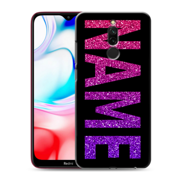 Силиконовый чехол на Xiaomi RedMi 8 с принтом NAME