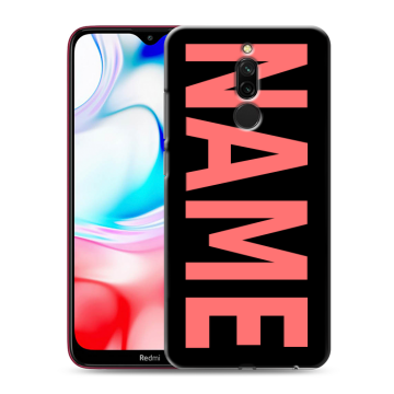 Силиконовый чехол на Xiaomi RedMi 8 с принтом NAME