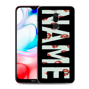 Силиконовый чехол на Xiaomi RedMi 8 с принтом NAME