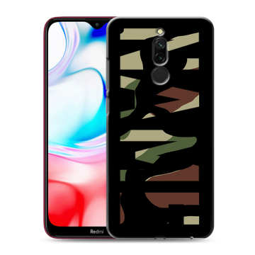 Силиконовый чехол на Xiaomi RedMi 8 с принтом NAME