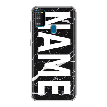 Силиконовый чехол на Samsung Galaxy M30s с принтом NAME