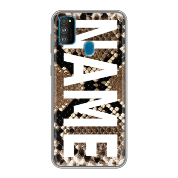 Силиконовый чехол на Samsung Galaxy M30s с принтом NAME