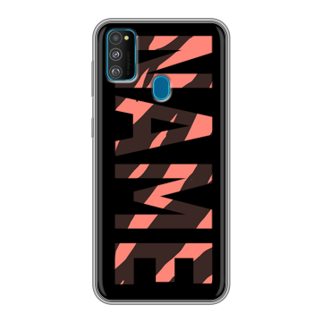 Силиконовый чехол на Samsung Galaxy M30s с принтом NAME