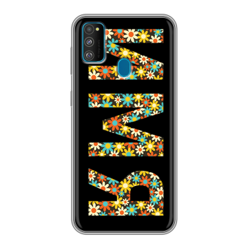 Силиконовый чехол на Samsung Galaxy M30s с принтом ИМЯ