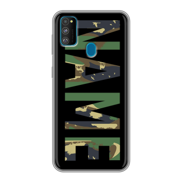 Силиконовый чехол на Samsung Galaxy M30s с принтом NAME