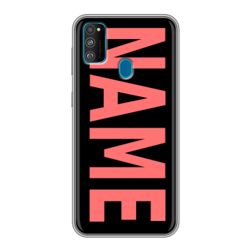 Силиконовый чехол на Samsung Galaxy M30s с принтом NAME