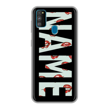 Силиконовый чехол на Samsung Galaxy M30s с принтом NAME