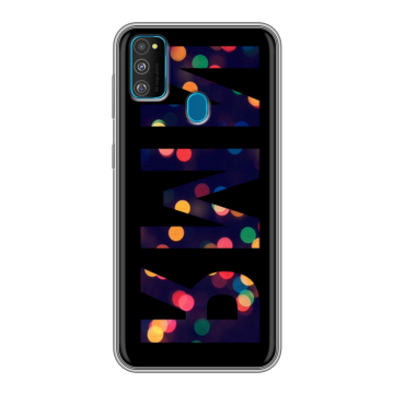 Силиконовый чехол на Samsung Galaxy M30s с принтом ИМЯ