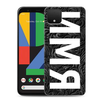 Силиконовый чехол на Google Pixel 4 XL с принтом ИМЯ