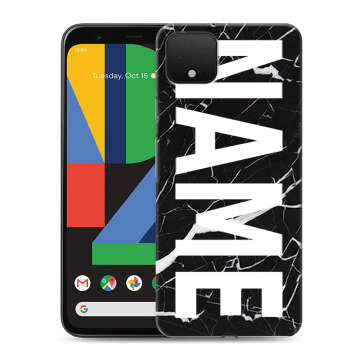 Силиконовый чехол на Google Pixel 4 XL с принтом NAME