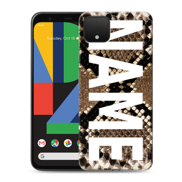 Силиконовый чехол на Google Pixel 4 XL с принтом NAME